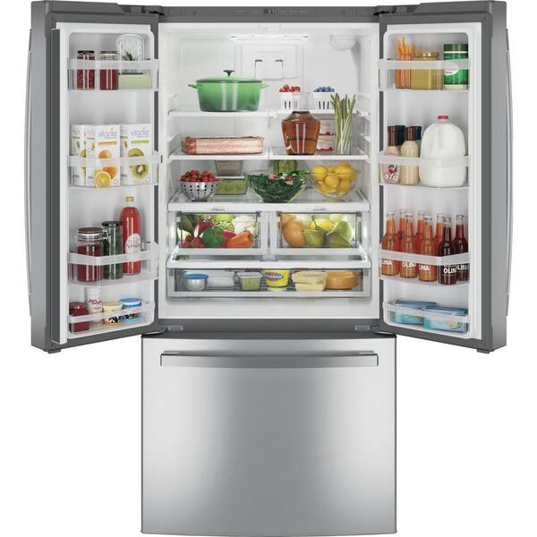 GE 24.7 Cu. Ft. French Door Refrigerator In Fingerprint Resistant Stainless Steel ENERGY STAR