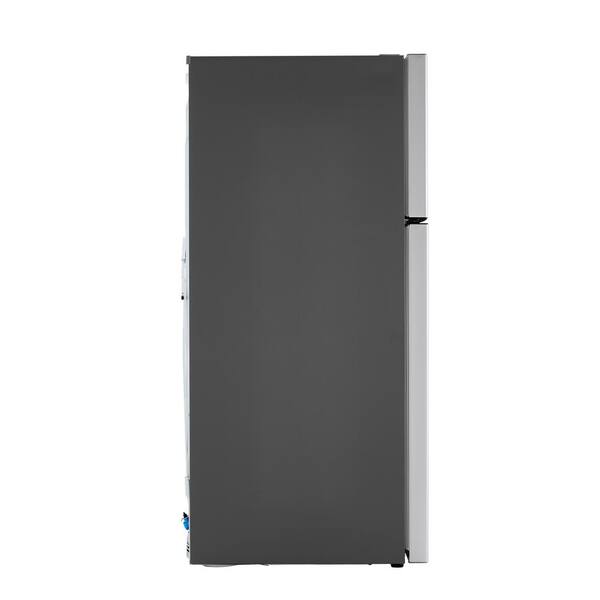 LG 24 Cu. Ft. Top Mount Freezer Refrigerator With Multi-Flow Air System In Stainless Steel Garage Ready