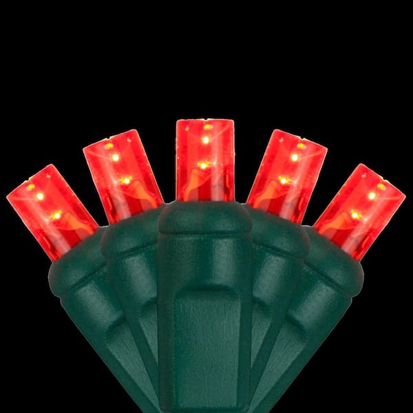 Wintergreen Lighting 24 ft. 70-Light Red 5 mm LED Mini Light Set