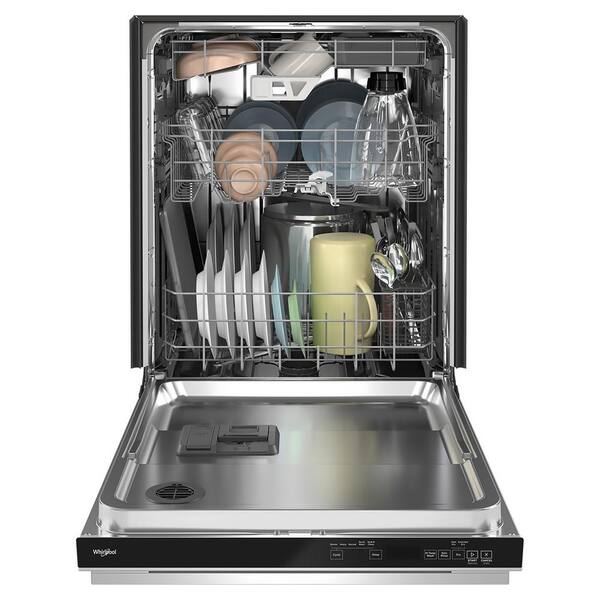 Whirlpool 24 In. Built-In Tall Tub Dishwasher In Fingerprint Resistant Stainless Steel With Washing 3rd Rack 41 DBA