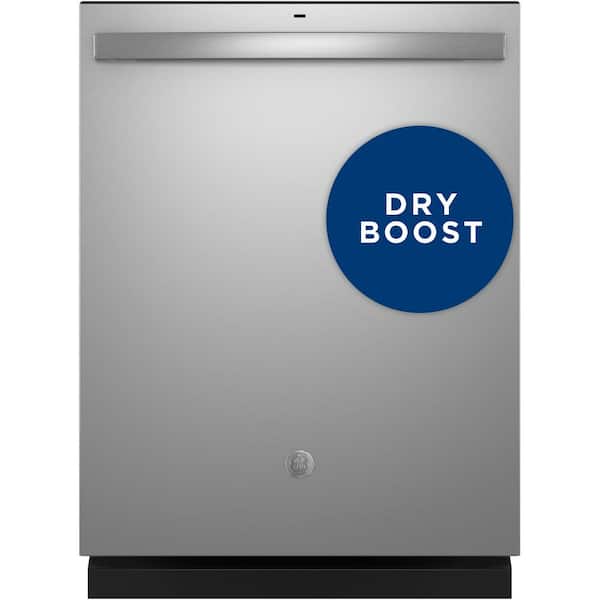 GE 24 in. Built-In Tall Tub Top Control Stainless Steel Dishwasher w/Sanitize Dry Boost 52 dBA