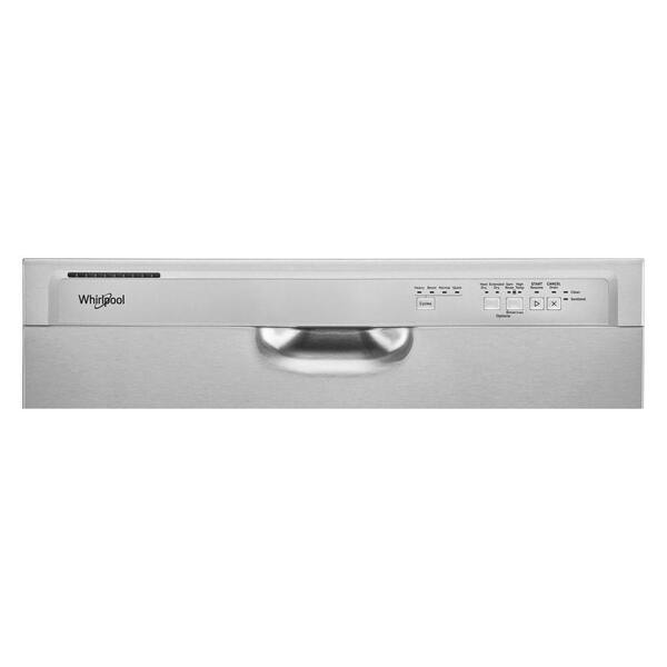 Whirlpool 24 In. Front Built-In Tall Tub Dishwasher In Stainless Steel With 4 -Cycles