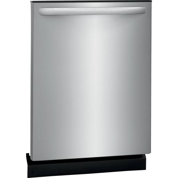 Frigidaire 24 In Top Control Built In Tall Tub Dishwasher With Plastic Tub In Stainless Steel With 4-cycles