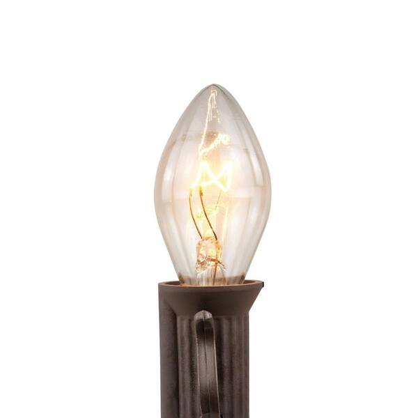 Northlight 25 Count Clear C7 Christmas Lights 24 Ft. Brown Wire