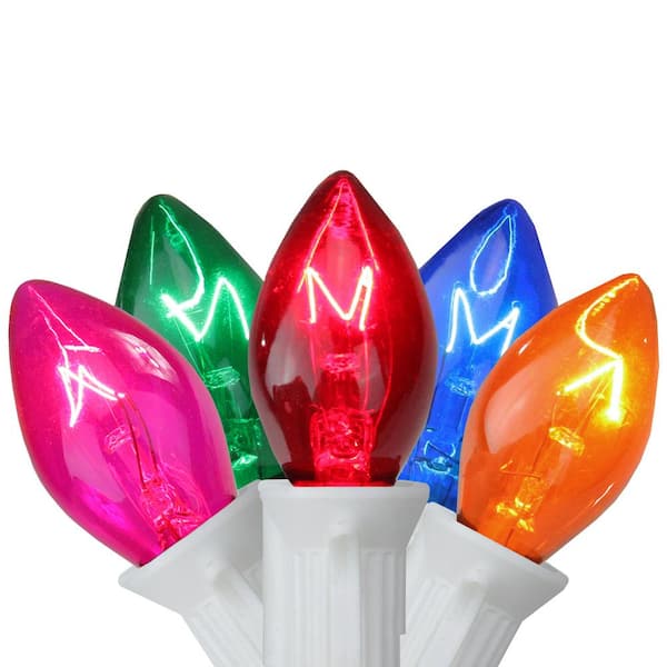 Northlight 25-Count Multi-Color C7 Christmas Lights 24 ft. White Wire