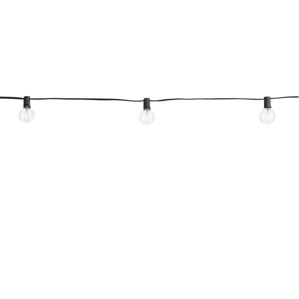 Hampton Bay 25-Light 25 Ft. Outdoor Plug-in Globe LED G40 Bulb String-Light