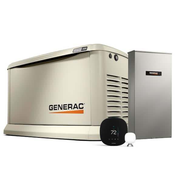 26000-Watt Dual Fuel Home Standby Generator with Smart Home Monitoring 200-AMP Transfer Switch and Smart Thermostat