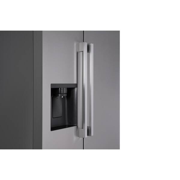 LG 27 Cu. Ft. Side-by-Side Standard Depth Slim In Door Ice And Water Dispenser In PrintProof Stainless Steel Wi-Fi Enabled