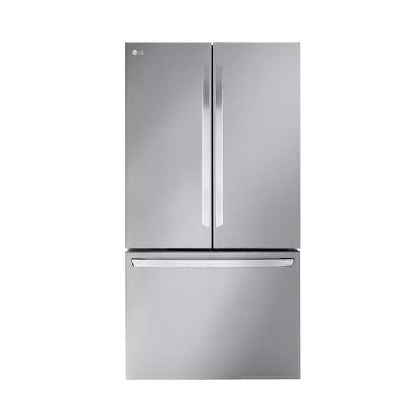 LG 27 cu. ft. Smart Counter-Depth MAX French Door Refrigerator with Internal Water Dispenser in PrintProof Stainless Steel