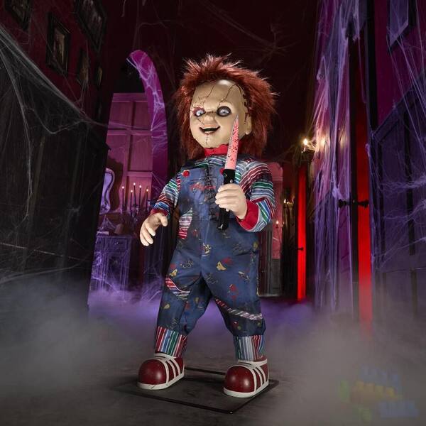 Universal 3.5 Ft. Animated LED Scarred Chucky Doll H38