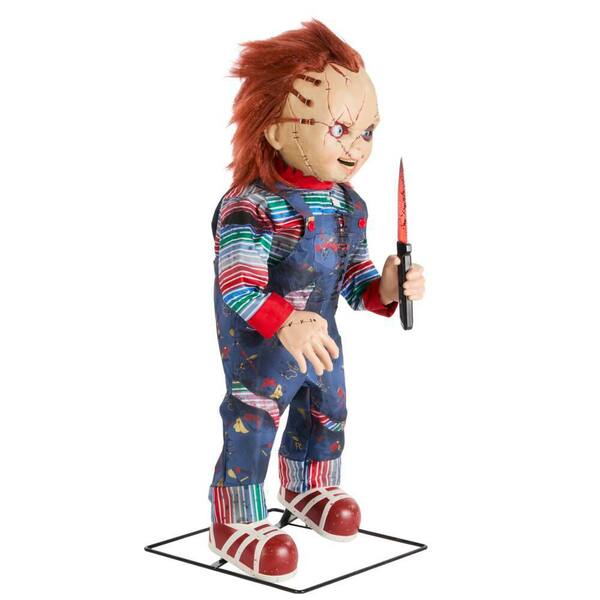 Universal 3.5 Ft. Animated LED Scarred Chucky Doll H38