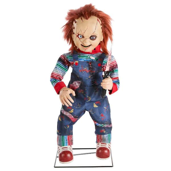Universal 3.5 ft. Animated LED Scarred Chucky Doll H38