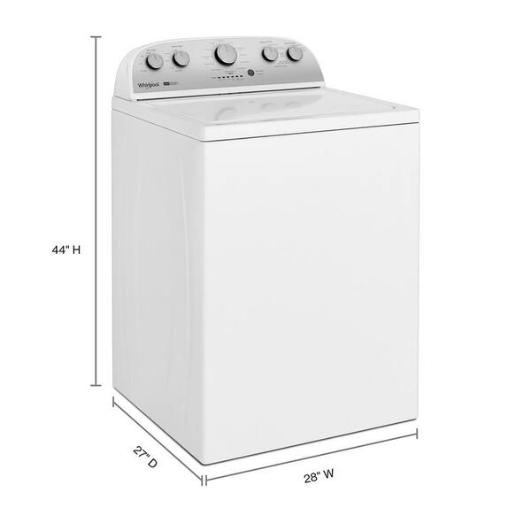 Whirlpool 3.8 - 3.9 Cu.ft. Top Load Washer In White With 2 In 1 Removable Agitator