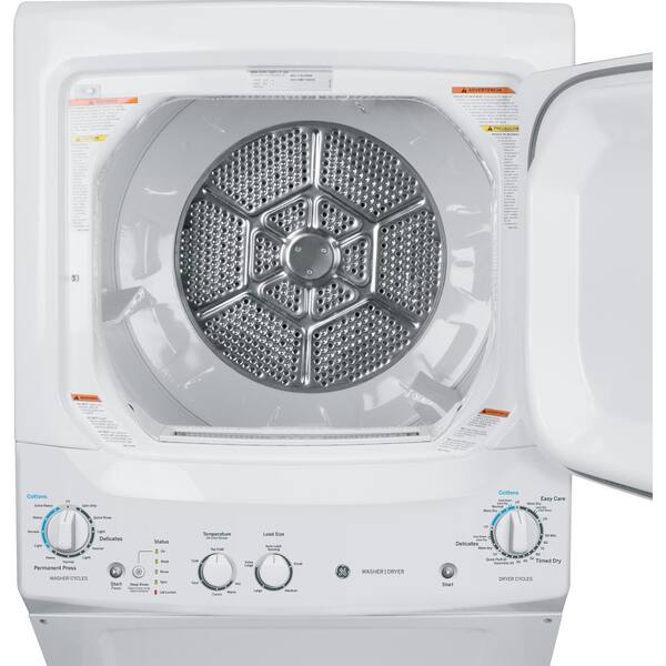 GE 3.8 Cu. Ft. Washer 5.9 Cu. Ft. Electric Dryer Combo In White