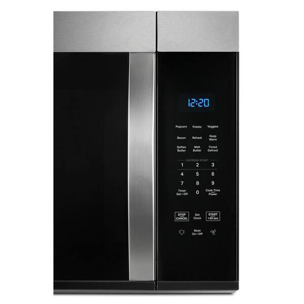Whirlpool 30 In. 1.7 Cu. Ft. Over-the-Range Microwave In Stainless Steel Finish With Express Cooking Buttons