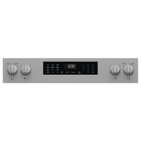 GE 30 In. 5 Burner Element Smart Free-Standing Electric Range In Stainless W/EasyWash Oven Tray & No-Preheat Air Fry