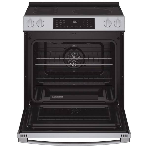 GE 30 In Smart Slide-In Induction And Convection Range With No Preheat Air Fry And EasyWash️ Oven Tray