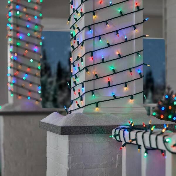 Home Accents Holiday 300 Count Multi-Colored Mini LED Lights