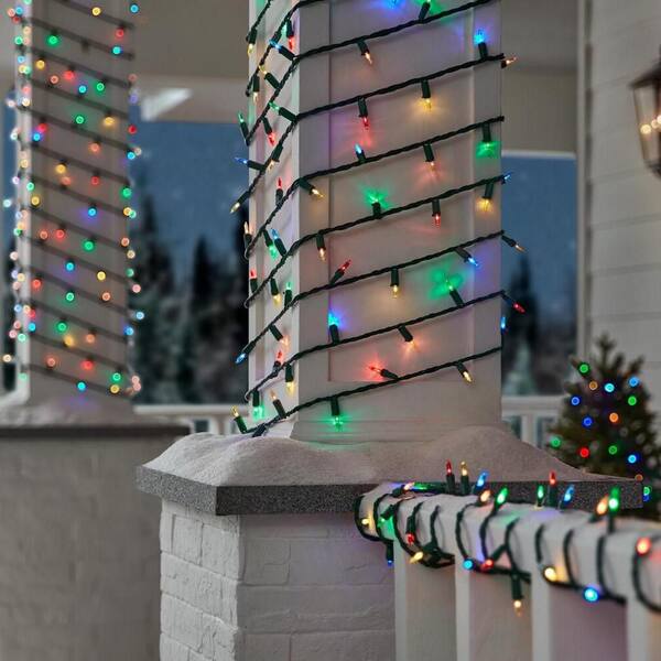 Home Accents Holiday 300 Count Multi-Colored Steady Lit Super Bright Mini LED Lights