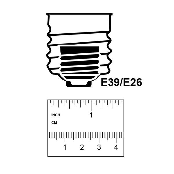 Feit Electric 300-Watt Equivalent Corn Cob E26 With E39 Mogul Adapter High Lumen HID Utility LED Light Bulb Daylight (5000K) (1-Pack)