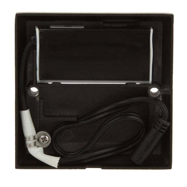 Hampton Bay 32 Lumen Black Integrated LED Outdoor Landscape Path Light