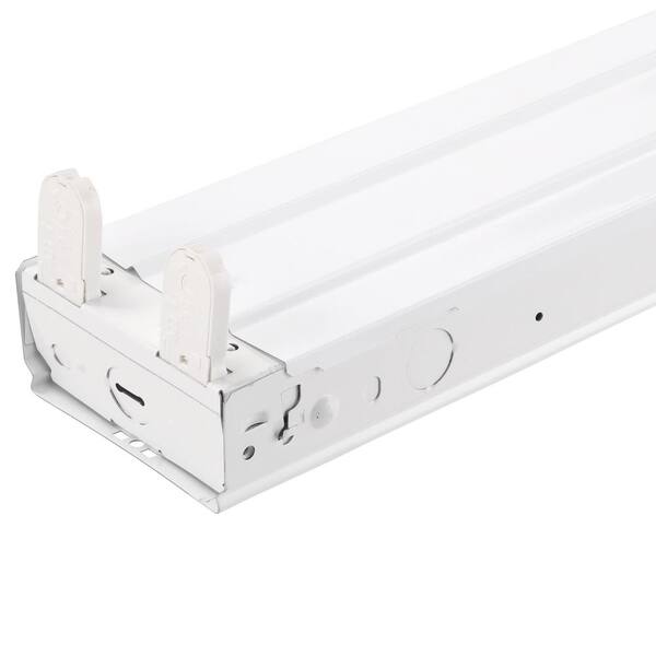 Metalux 32-Watt 4-Light White 8 Ft. Tandem Fluorescent Strip Light