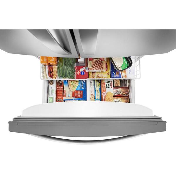 Whirlpool 33 In. 22 Cu. Ft. Standard Depth French Door Refrigerator In Fingerprint Resistant Stainless Steel