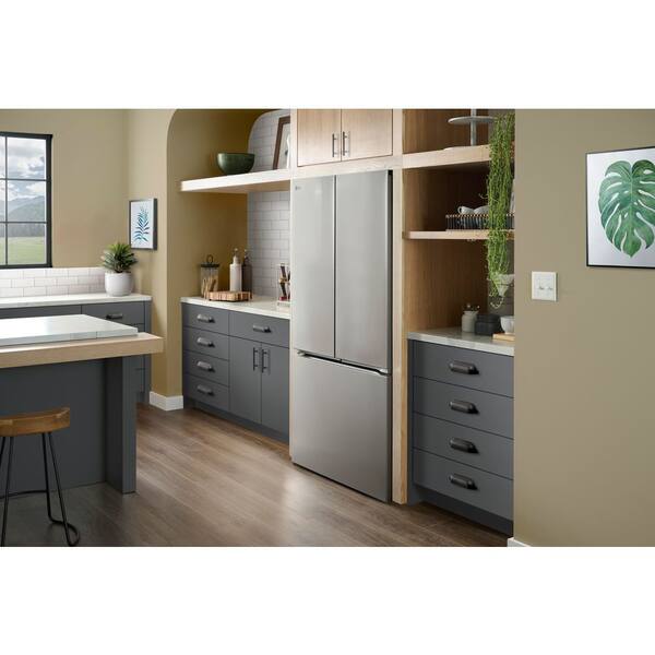 LG 36 In. 25 Cu. Ft. Counter-Depth MAX With Zero Clearance 3-Door French Door Refrigerator With Thin Door Design