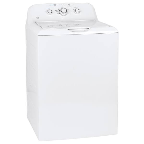 GE 4.0 Cu. Ft. Top Load Washer In White With Stainless Steel Basket Heavy-Duty Agitator And Water Level Control