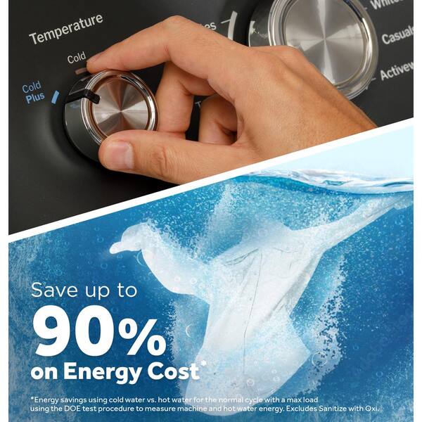 GE 4.3 Cu. Ft. Top Load Washer In White With Dual Action Agitator And Cold Plus Sanitize With Oxi