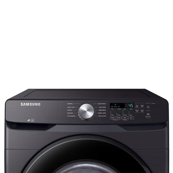 Samsung 4.5 Cu. Ft. High-Efficiency Front Load Washer In Brushed Black With Self-Clean+