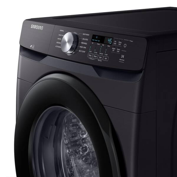 Samsung 4.5 Cu. Ft. High-Efficiency Front Load Washer In Brushed Black With Self-Clean+