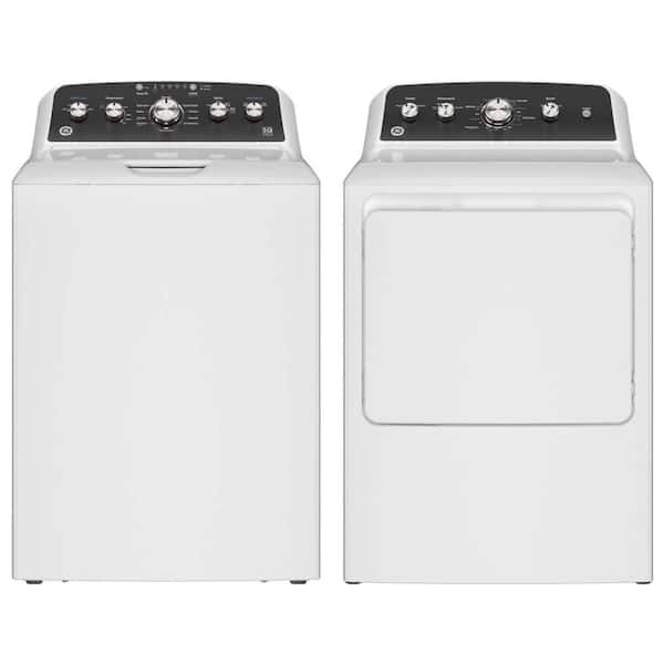 GE 4.5 cu. ft. Top Load Washer with Cold Plus and 7.2 cu. ft. Dryer with Auto Dry Set