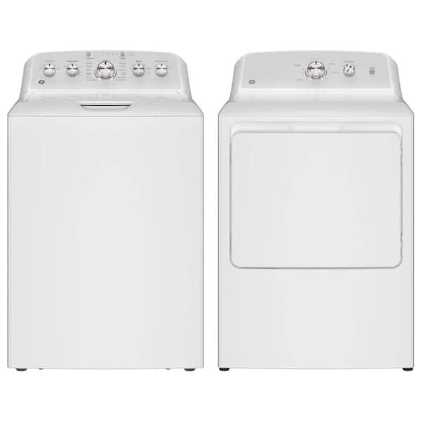 GE 4.6 cu. ft. Top Load Washer and 7.2 cu. ft. Dryer Set