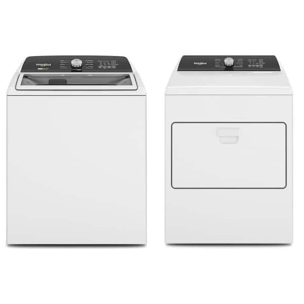 Whirlpool 4.7-4.8 cu. ft. Top Load Washer with Removable Agitator and 7 cu. ft. Dryer Set