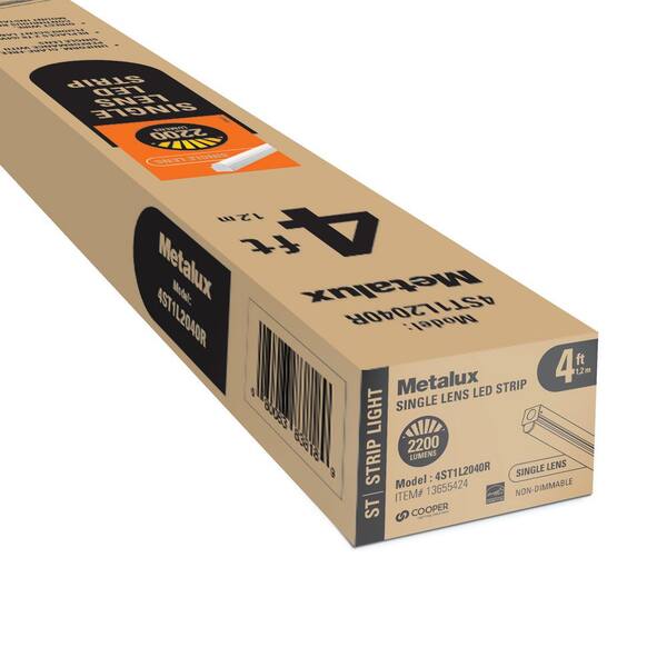 Metalux 4 Ft. 1-Light Linear White Integrated LED Ceiling Strip Light With 2100 Lumens 4000K