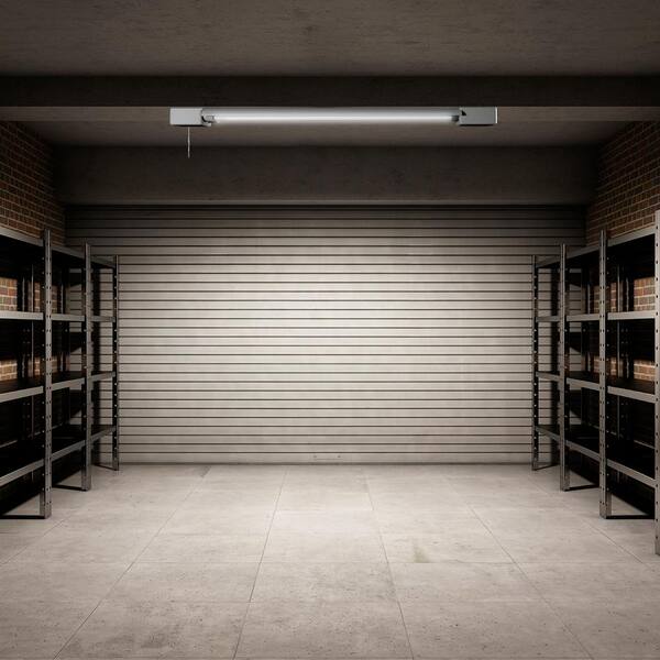 Commercial Electric 4 Ft. 30-Watt 4000K Bright White 1-Light White Integrated LED Linkable Hanging Shop Light Fixture With Pull Chain