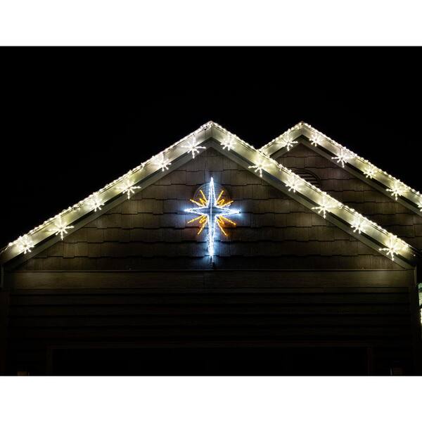 Fraser Hill Farm 4 Ft. 681-Light Multi-Color Nativity Set With Star Novelty Light (4-Piece)