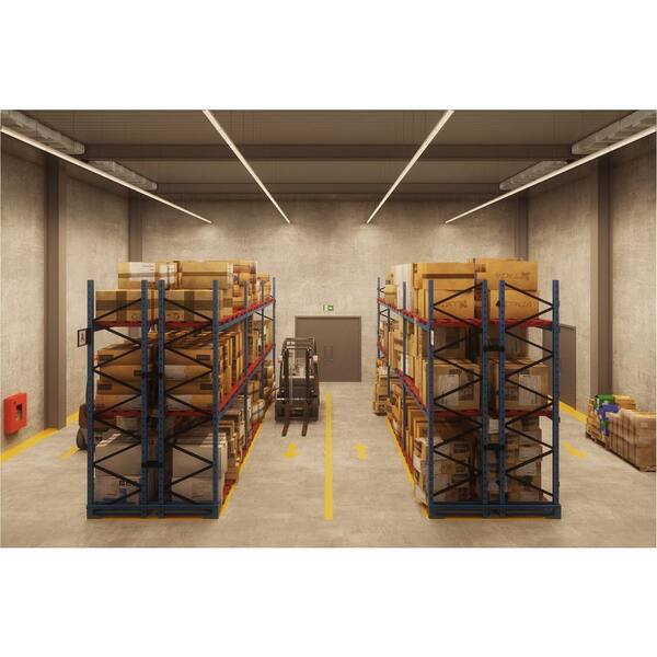 Metalux 4 Ft. Linear White Integrated LED Warehouse Strip Light With 4760 Lumens 4000K UNV Voltage