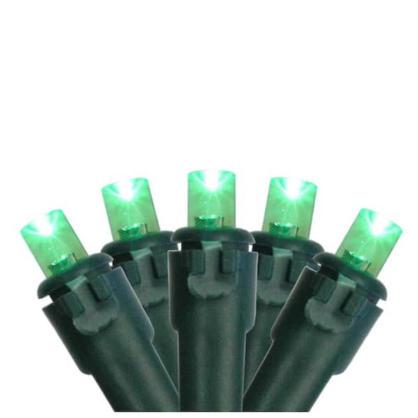 Northlight 4 ft. x 6 ft. Green LED Net Style Christmas Lights with Green Wire