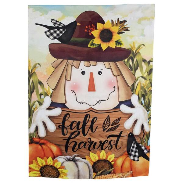 Northlight 40 In. X 28 In. Scarecrow Fall Harvest Outdoor House Flag