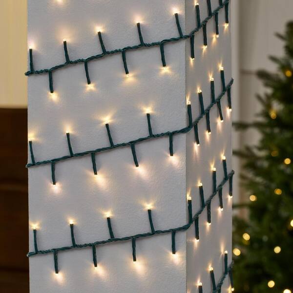 Home Accents Holiday 400 Count Grand Duchess Color Changing Warm White To Multi-Colored Twinkling Steady Lit Micro LED Lights