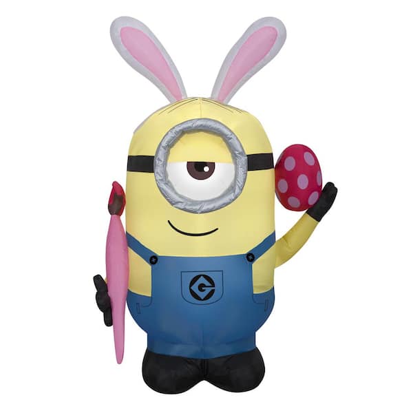National Tree Company 48 in. Inflatable Easter Minion Stuart
