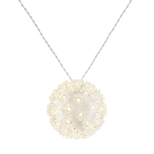 Home Accents Holiday 5.5 in. LED Hanging Sphere Lights (4-Pack)