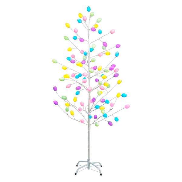 Everlasting Glow 5 Ft. Multi-Colored LED Lit Easter Egg Tree