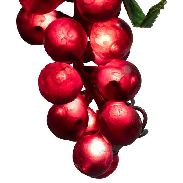 Northlight 5-Light Clear Incandescent Tuscan Winery Red Grape Summer Garden Patio Christmas Light Set