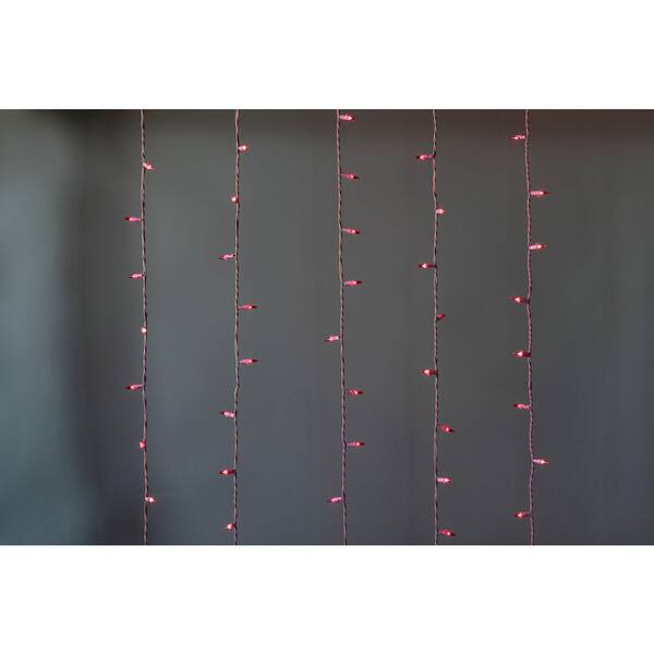 Brite Star 50-Light Designer Series Pink Mini Lights Pink Wire