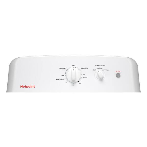 Hotpoint 6.2 Cu. Ft. Vented Electric Dryer In White With Auto Dry