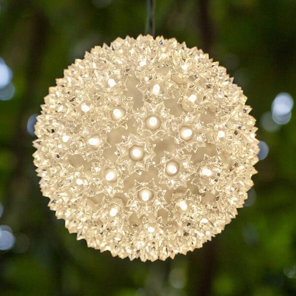 Wintergreen Lighting 6 In. 70-Light LED Warm White Decorative Starlight Sphere