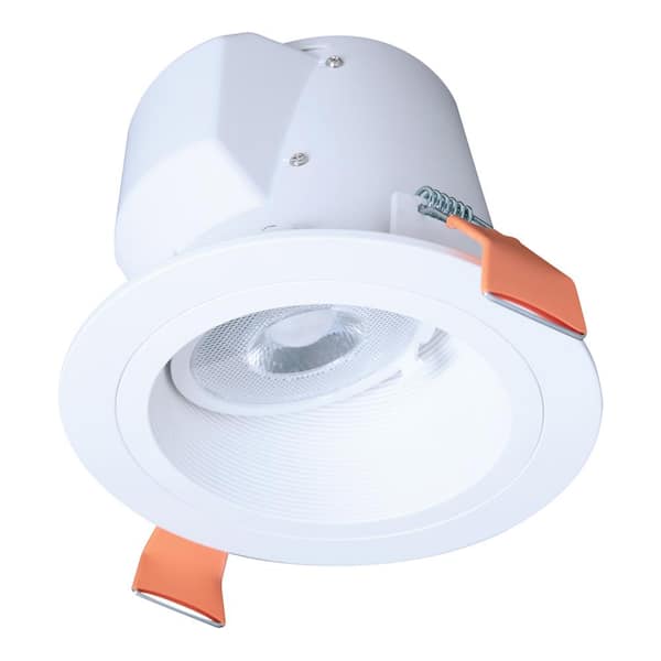 HALO 6 in. Selectable CCT 2700K to 5000K Integrated LED White Recessed Light Sloped Ceiling Trim LED direct mount module